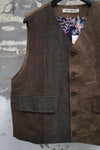 AVIVA JIFEI XUE single-breasted vest commonplace brand collection store AJX-SO-SBPV-2-ZONGKA mottled brown